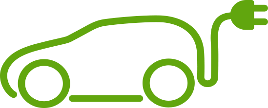 icono vehiculo electrico verde